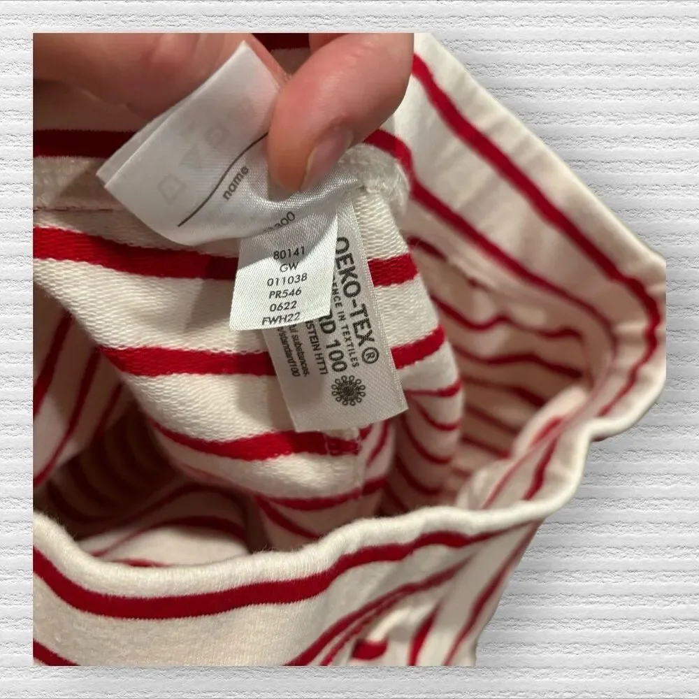 Hanna Andersson 10 Thick Red Striped Leggings *Play Christmas Holiday